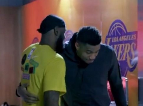 Όταν ο Γιάννης Αντετοκούνμπο συνάντησε τον ΛεΜπρόν Τζέιμς…