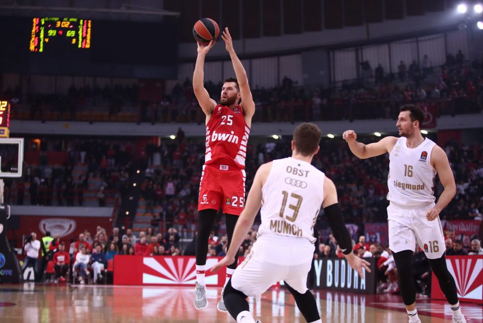 Η βαθμολογία της Euroleague μετά την νίκη του Ολυμπιακού επί της Μπάγερν (pic)