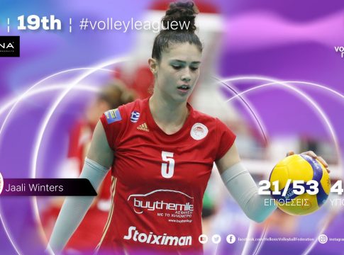 Ολυμπιακός: MVP της 19ης αγωνιστικής η Γουίντερς