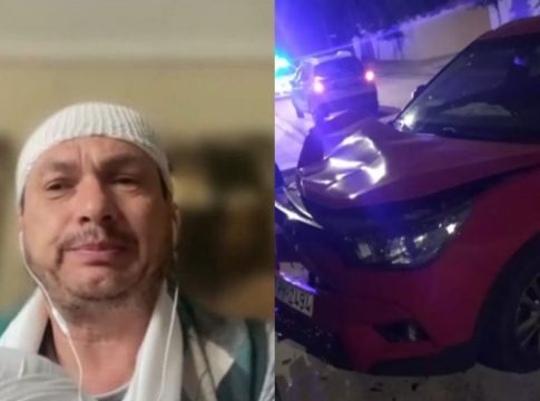 Σταύρος Νικολαΐδης: Σοκαριστικό τροχαίο για τον ηθοποιό – Διαλύθηκε το αυτοκίνητό του (vid)