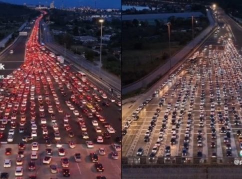 Αδιανόητες εικόνες από τα διόδια της Ελευσίνας: Η επιστροφή της… υπομονής για τους εκδρομείς του Πάσχα
