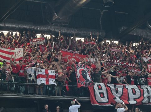 Περισσότεροι από 6.000 οπαδοί του Ολυμπιακού στο Κάουνας (pics)