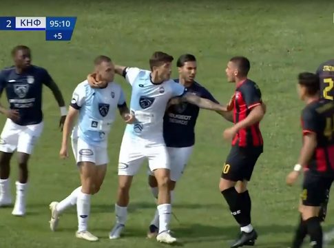 Ο… κακός χαμός στο φινάλε του Παναχαϊκή – Κηφισιά (vid)