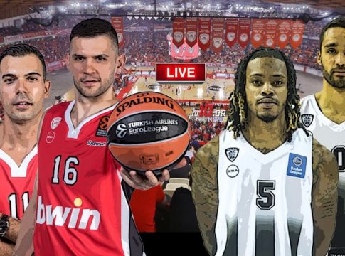 LIVE: Ολυμπιακός – ΠΑΟΚ