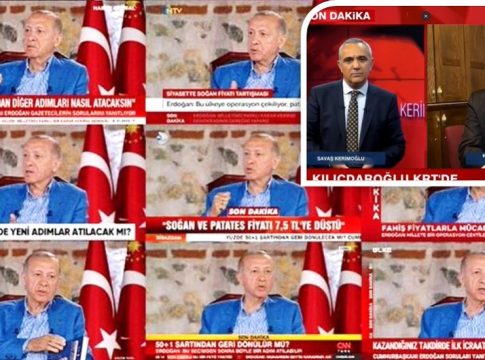 Τουρκία: 91 φορές περισσότερο χρόνο έδωσαν τα ΜΜΕ στον συνασπισμό του Ερντογάν