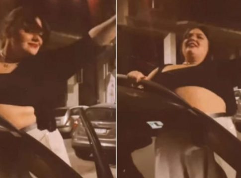 H Δανάη Μπάρκα χόρευε στη μέση του δρόμου