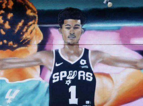 Ο Γουεμπανιάμα έγινε γκράφιτι στο Σαν Αντόνιο