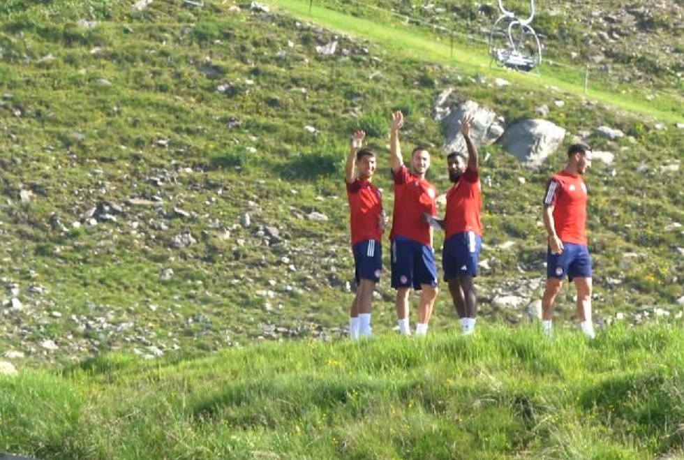 Ολυμπιακός: Χαλάρωση με βόλτα στο βουνό για παίκτες, Κορδόν και τεχνικό τιμ (vid)