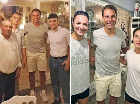 Ο Ράφα Ναδάλ «σερβίρει» σε εστιατόριο της Πάτρας