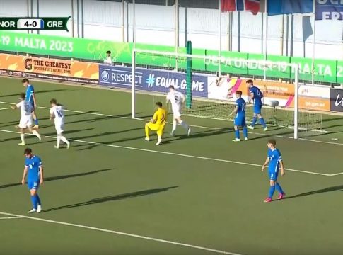 Εφιαλτικό πρώτο ημίχρονο για την Εθνική νέων: Δέχθηκε πέντε γκολ από τη Νορβηγία (vids)