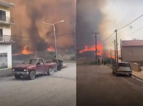 Συναγερμός στη Μαγνησία – Μέσα στο Βελεστίνο οι φλόγες, εκκενώνεται το Σέσκλο – Ήχησε το 112