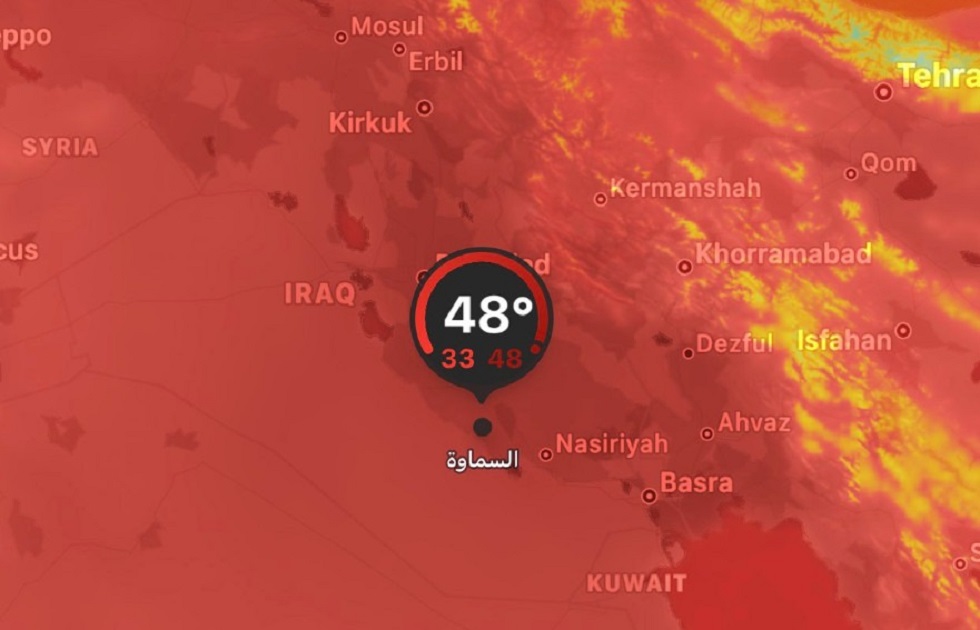 Ιράκ: «Βράζει» η χώρα στους 50 βαθμούς Κελσίου – Σχεδόν αδύνατες οι εξωτερικές εργασίες
