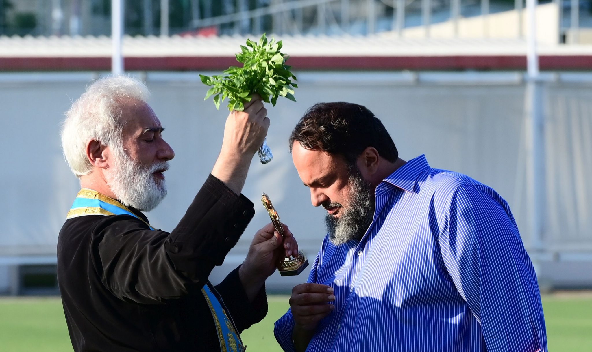 Παρουσία Βαγγέλη Μαρινάκη ο αγιασμός του Ολυμπιακού (pics, vid)