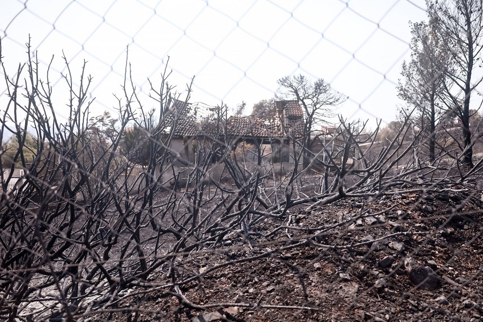 Φωτιά στην Πάρνηθα: Στις καμένες εκτάσεις ο Κυριάκος Μητσοτάκης