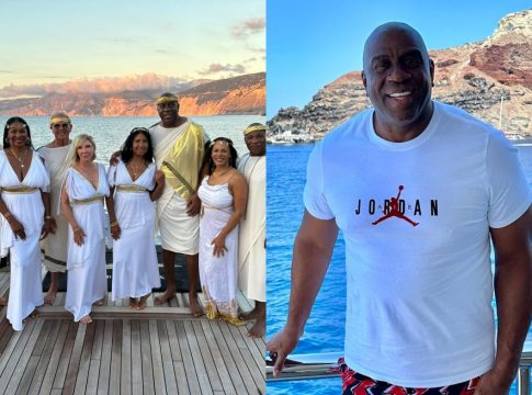 Ο Μάτζικ Τζόνσον κάνει τζετ σκι στην Κεφαλονιά και αποθεώνει τις ομορφιές της Ελλάδας