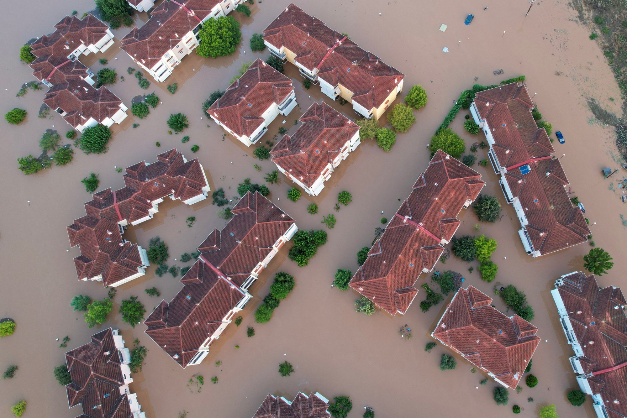 Νέα δορυφορική εικόνα αποκαλύπτει την καταστροφή στην πνιγμένη Θεσσαλία