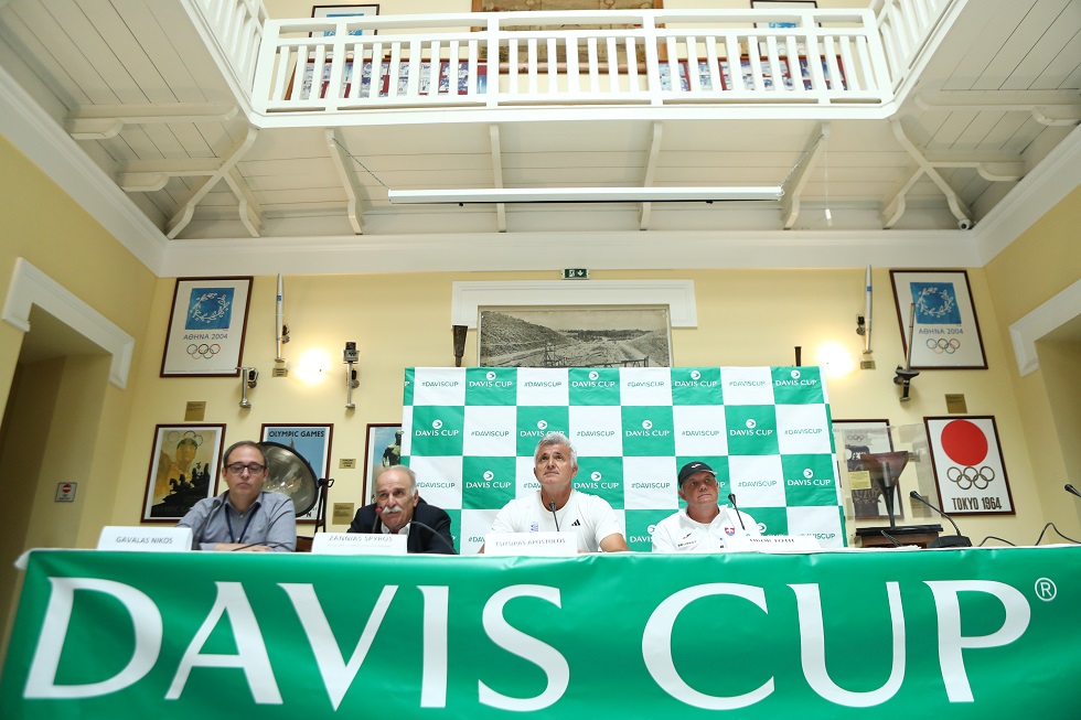 Davis Cup: Πλάνα από την συνέντευξη τύπου και το εντυπωσιακό Καλλιμάρμαρο (Pics)