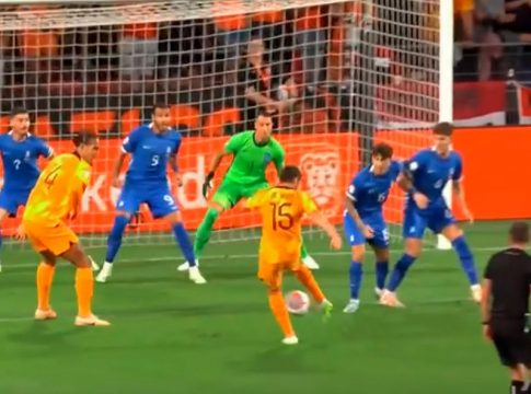 Ανοιξε το σκορ η Ολλανδία με τον Ντε Ρουν (vid)