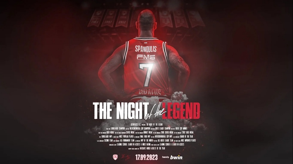 The Night Of The Legend: Έφτασε η βραδιά προς τιμήν του Βασίλη Σπανούλη