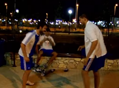 Σπανούλης και Λάζαρος Παπαδόπουλος σε επικό βίντεο τζούντο από το 2004