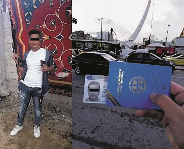 Θρίλερ με φωτογραφίες αράβων ενόπλων να επιδεικνύουν τις ελληνικές κάρτες ασύλου