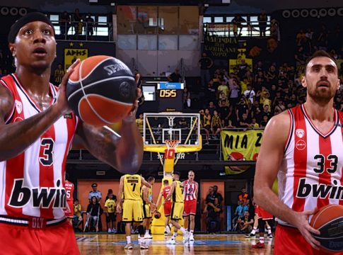 Άρης – Ολυμπιακός 72-81: Έκαναν τους Θεσσαλονικείς Παναθηναϊκό