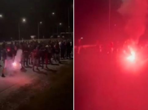 Η Θύρα 7 τίμησε τους αδικοχαμένους οπαδούς του ΠΑΟΚ στα Τέμπη (vid)