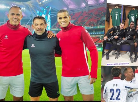 Ο Καραγκούνης αντιμετώπισε Ζιοβάνι και Ριβάλντο σε φιλανθρωπικό αγώνα και σκόραρε με φάουλ (pics,vid)