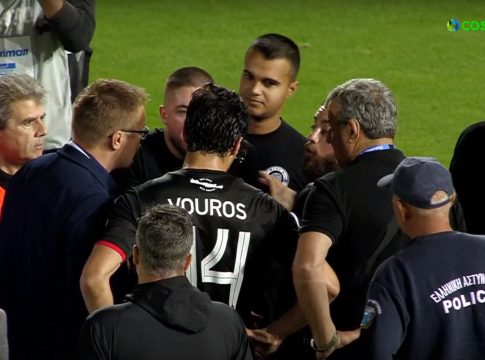 Χαμός στον ΟΦΗ: Οι οπαδοί μπούκαραν στο γήπεδο και τα «έψαλαν» σε Νταμπράουσκας και Βούρο (vids)