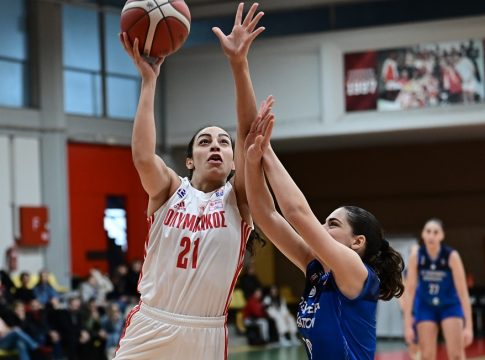 Ολυμπιακός – Ελευθερία Μοσχάτου 110-54: Εκκωφαντική εμφάνιση από τις «Ερυθρόλευκες»