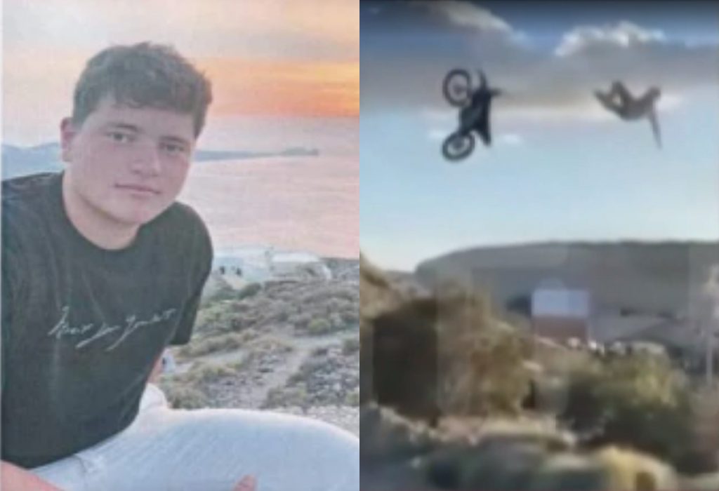 Ιεράπετρα: Η στιγμή που ο 17χρονος Μάριος κάνει «άλμα θανάτου» σε αυτοσχέδια πίστα motocross (vid)