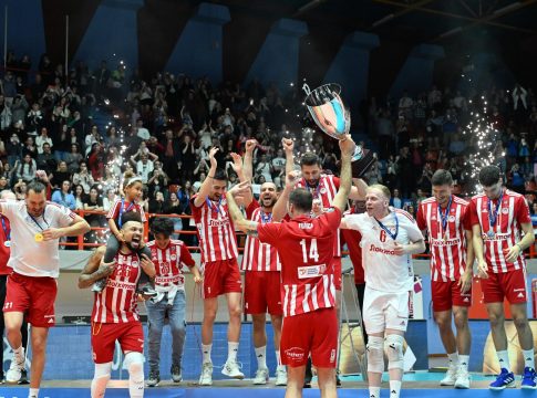 Ολυμπιακός: Η στέψη των Κυπελλούχων (pics,vids)