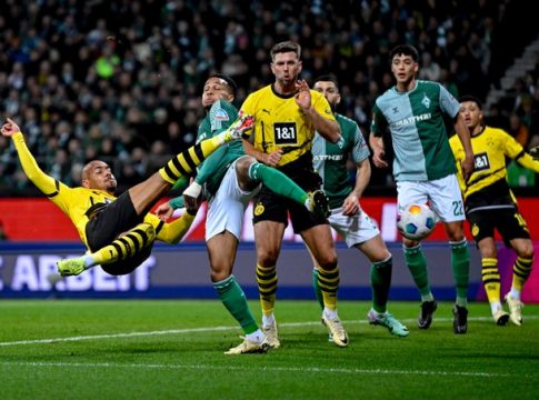 Βέρντερ Βρέμης-Μπορούσια Ντόρτμουντ 1-2: «Καθάρισε» από το πρώτο μέρος και ανέβηκε στην τετράδα