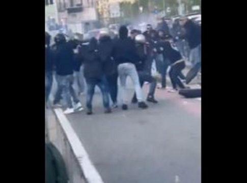 Xαμός πριν το Τζένοα – Κάλιαρι με άγριο ξύλο μεταξύ οπαδών (vid)
