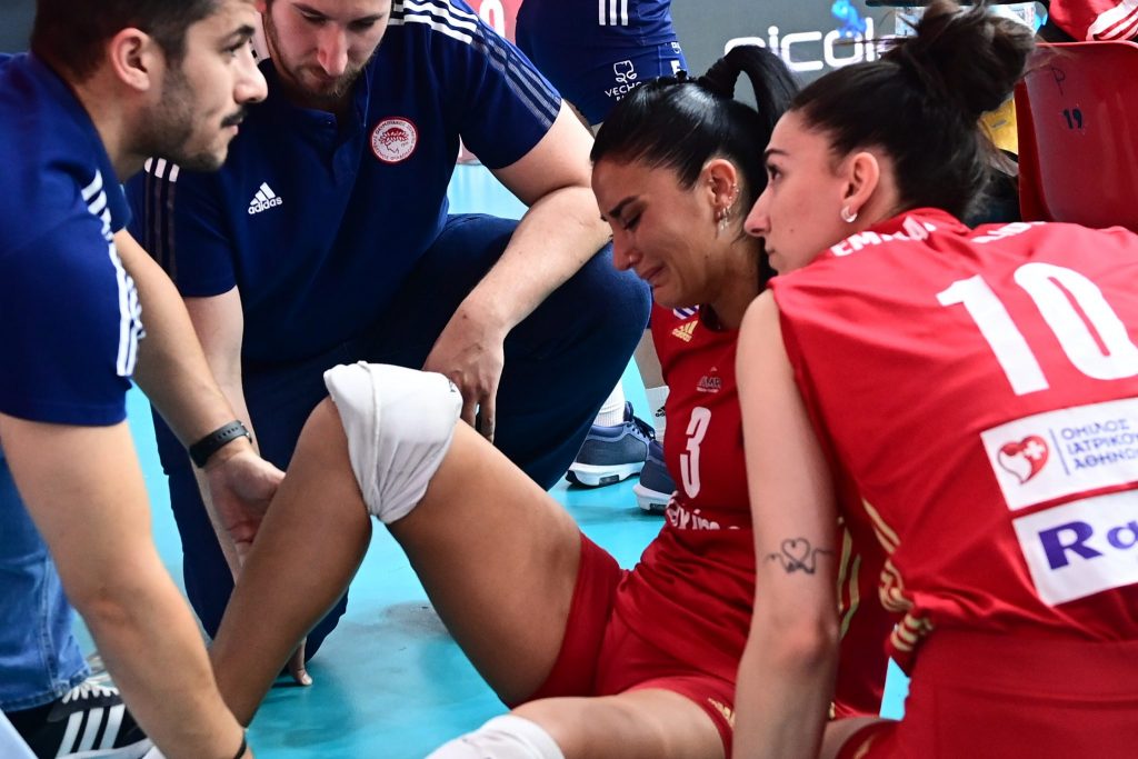 Συγκλονίζει η Νίζετιχ: Με δάκρια στα μάτια μετά τον τραυματισμό της στον πέμπτο τελικό με τον Παναθηναϊκό (pics)