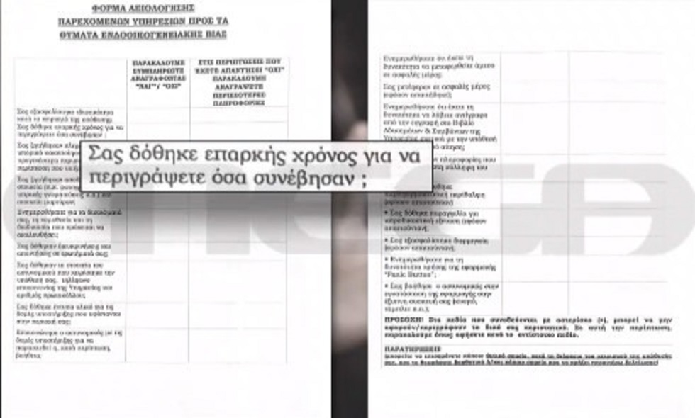 Ενδοοικογενειακή βία: Αυτή είναι η φόρμα αξιολόγησης συμπεριφοράς αστυνομικών σε θύματα