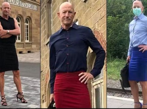 64χρονος άνδρας φοράει τακούνια και κολλnτές φούστες γιατί αισθάνεται μεγαλύτερη αuτοπεποίθηση
