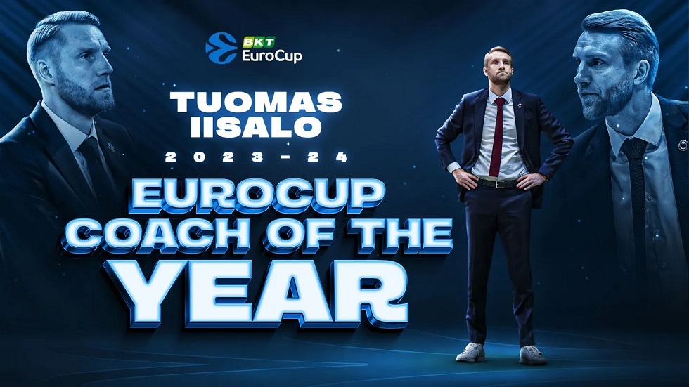 Κορυφαίος προπονητής του EuroCup ο Τουόμας Ίισαλο (pic, vid)