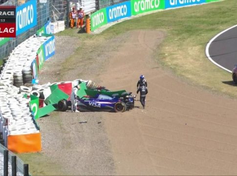 Formula 1: Κόκκινη σημαία στο Grand Prix Ιαπωνίας, σύγκρουση Ρικιάρντο με Άλμπον (vids)