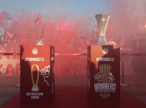 «Κοκκίνησε» και η Τρίπολη για τις ευρωκούπες του Ολυμπιακού (pics)