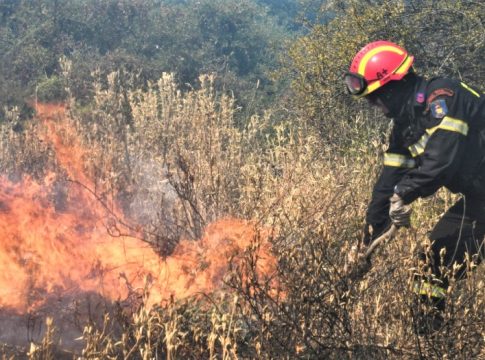 Φωτιά τώρα στο Παλαιόκαστρο Λάρισας – Στη μάχη και εναέρια μέσα