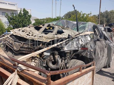 Τροχαίο στην Κρήτη: Σώα η μητέρα με τα δύο της παιδιά