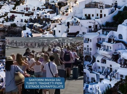 Έτοιμη να… εκραγεί από τους τουρίστες η Σαντορίνη από τις κρουαζιέρες – Βίντεο από ορδές τουριστών δείχνει το νησί να «πνίγεται»