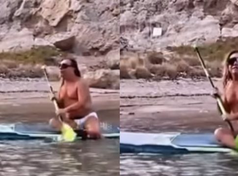 «Αχ, βάρα το κουπί»: Ο Τρύφωνας Σαμαράς κάνει SUP και «γκρεμίζει» το Instagram από σχόλια (vid)