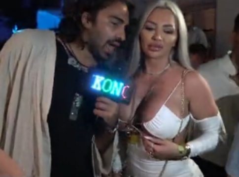 Χαμός στη Μύκονο! Στα Ματογιάννια χωρίς εσώρουχα – Αποκαλυπτικό φόρεμα (Vid)