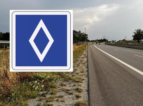 Ο ρόμβος είναι η νέα πινακίδα που έρχεται στους δρόμους -Τι σημαίνει, τι πρέπει να κάνεις όταν τη δεις