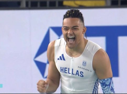 «Ιπτάμενος» Καραλής: Ασημένιος με νέο πανελλήνιο ρεκόρ στο Παγκόσμιο Κλειστού ο «Manolo»