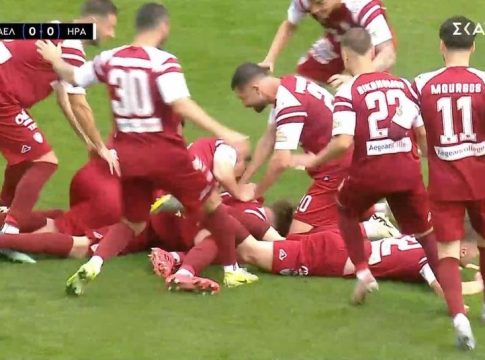 Ανοίγει το σκορ και τον… δρόμο για την Superleague η ΑΕΛ: 1-0 και χαμός από 15.000 κόσμο (vid)