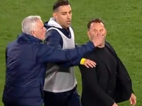 Επικό σκηνικό: Ο Μουρίνιο έπιασε από τη μύτη τον Μπουρούκ και εκείνος έπεσε… μαεστρικά στο έδαφος! (vid)