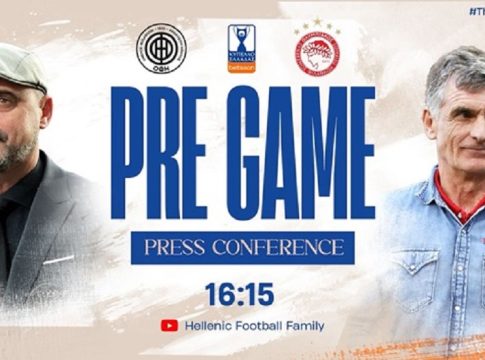 Live Streaming: Η συνέντευξη Τύπου Ολυμπιακού και ΟΦΗ για τον τελικό του Κυπέλλου Ελλάδος